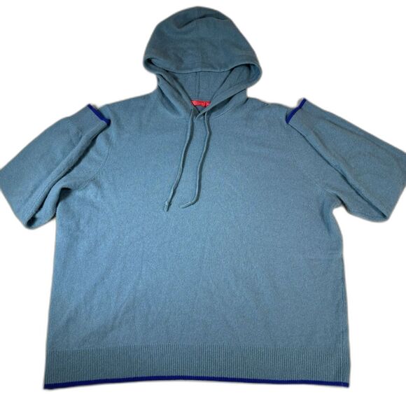 Redvanly 100% Cashmere Hoodie Drawstring Sweater Men's Size XL Soft Fuzzy - Picture 1 of 9